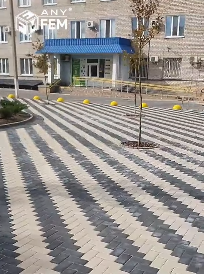 тротуарна плитка "Цеглинка", Вознесенська багатопрофільна лікарня