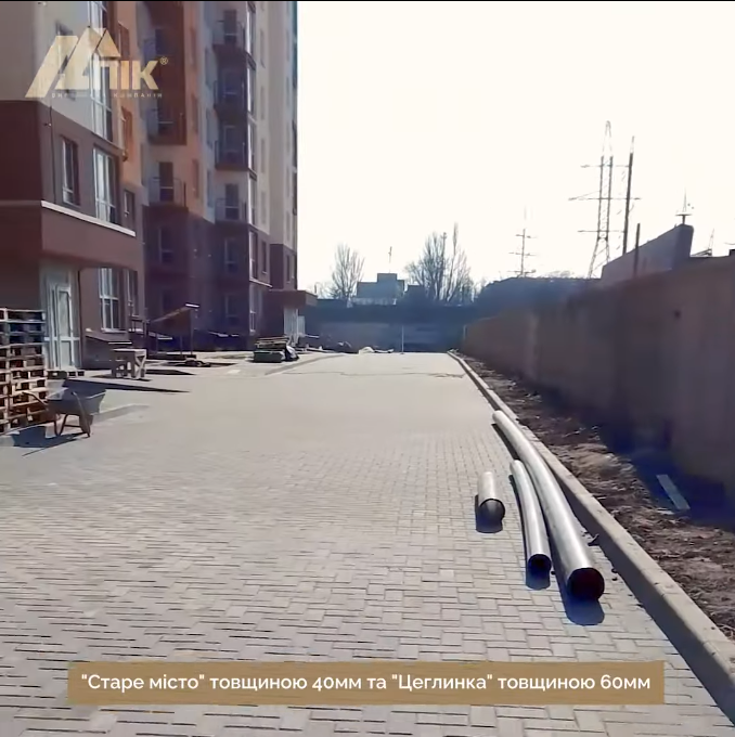 Тротуарна плитка "Старе місто" та "Цеглинка" в м. Миколаїв